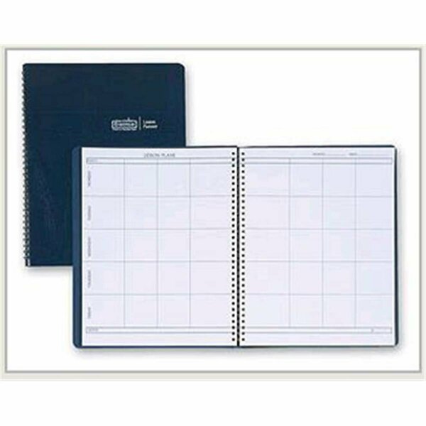House Of Doolittle HOD51007 Weekly Lesson Planner Blue Simulated Leather Cover HO96896